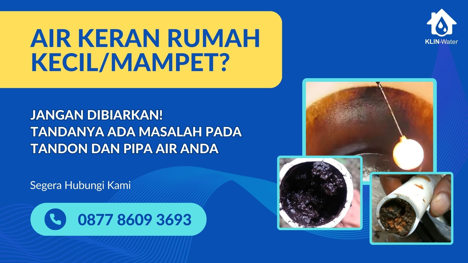 air keran rumah kecil mampet